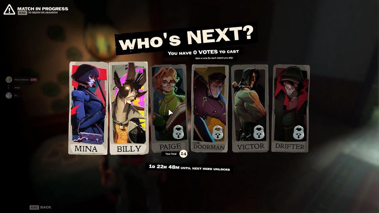 Can't Rejoin Match
