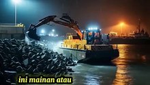 Excavator Amfibi Mini yang Bisa Main di Air!