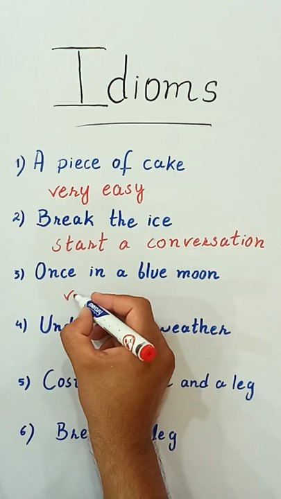 Most Common English Idioms🎯 #learnenglish #idioms