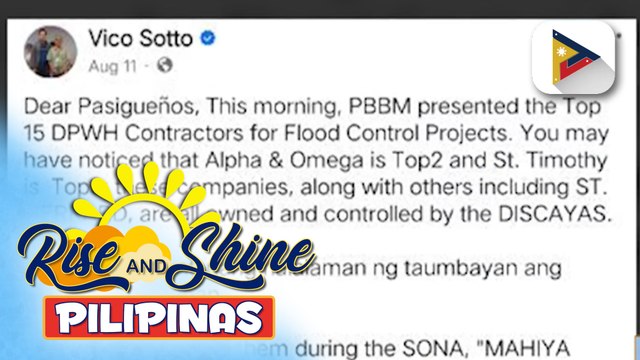 Mga contractor ng mga nakatenggang Tondo pumping stations, kabilang sa top 3 ng pinakamaraming flood control projects sa bansa | JM Pineda