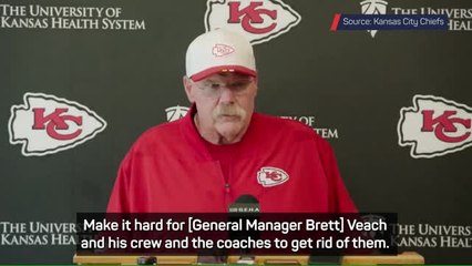 Chiefs' Reid braced for 'tough day cutting half a team' as season nears