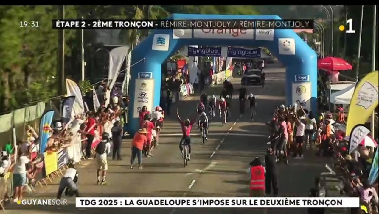 Tour cycliste de la Guyane Ronald Gérant offre a la Guadeloupe sa première victoire ✌️