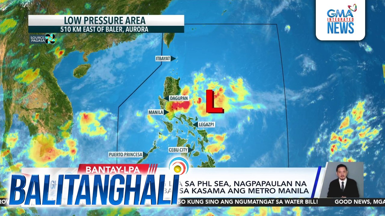 PAGASA - Trough ng LPA sa PHL Sea, nagpapaulan na sa ilang panig ng bansa kasama ang Metro Manila | Balitanghali