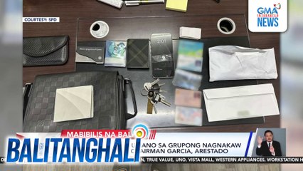 Babaeng kabilang umano sa grupong nagnakaw sa bag ni Comelec Chairman Garcia, arestado | Balitanghali