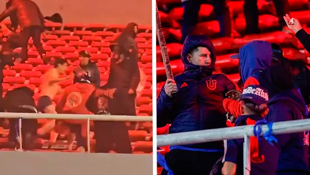 Violencia en Copa Sudamericana 2025: Afición del Independiente vs U de Chile provocan disturbios en gradas