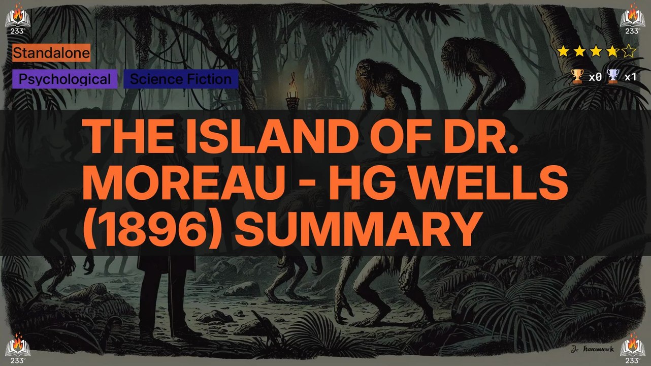 The Island of Dr. Moreau - HG Wells (1896) Summary (6 min)