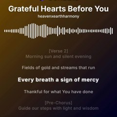 GRATEFUL HEARTS BELONG TO YOU