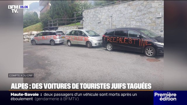 Alpes: des tags Free Palestine retrouvés sur des voitures de touristes juifs, une enquête ouverte