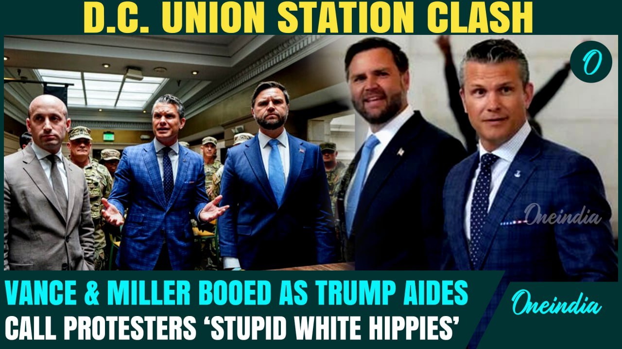 Vance, Hegseth, Miller BOOED at DC Union Station: Trump Aides Vs ‘Crazy Communist’ Protesters