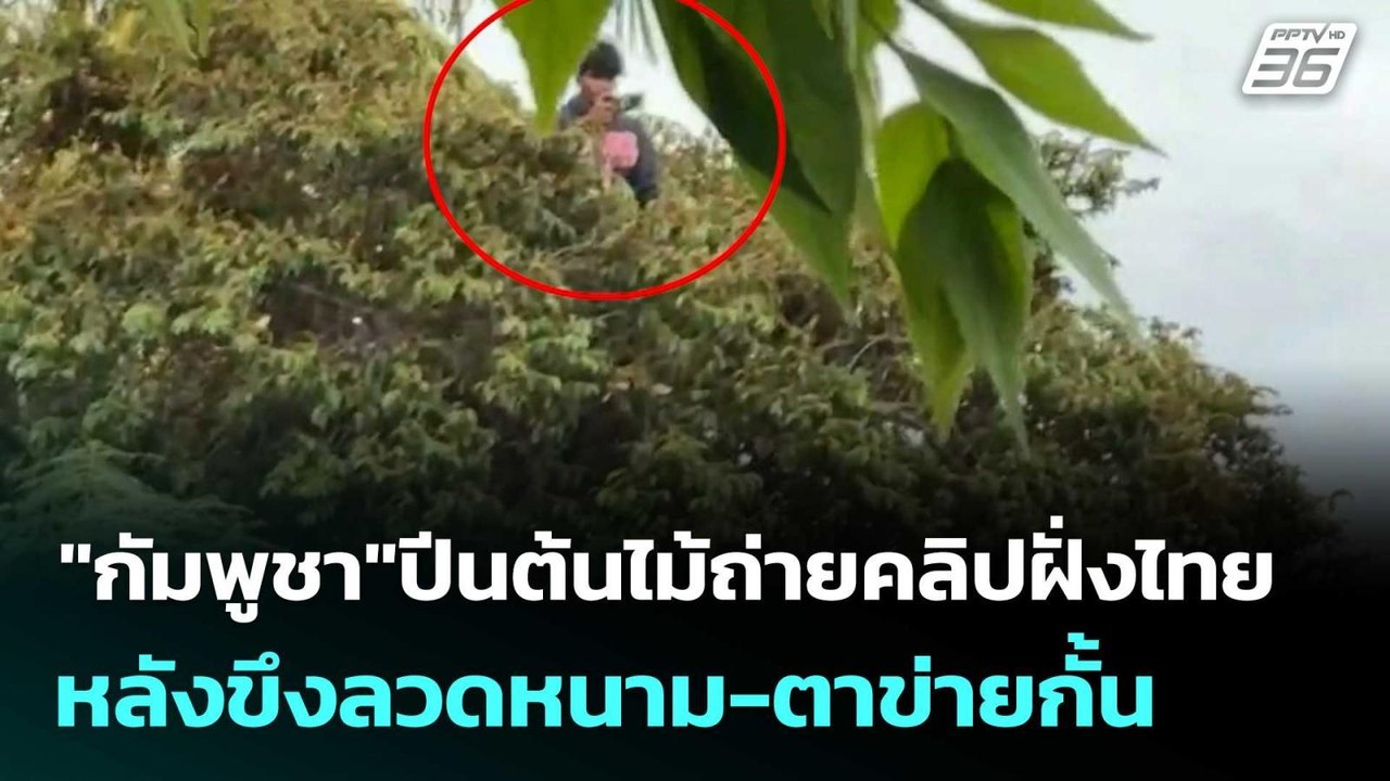 "กัมพูชา"ปีนต้นไม้ถ่ายคลิปฝั่งไทย หลังขึงลวดหนาม-ตาข่ายกั้น | โชว์ข่าวเช้านี้  | 21 ส.ค.68