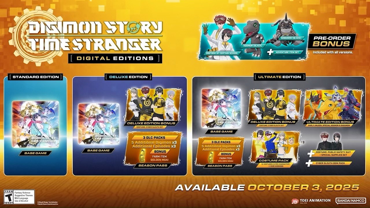 Digimon Story Time Stranger Official Digimon Special Moves Trailer