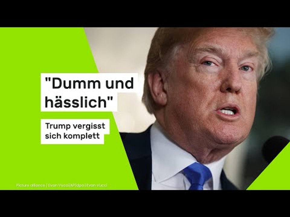 "Dumm und hässlich" - Trump vergisst sich  komplett