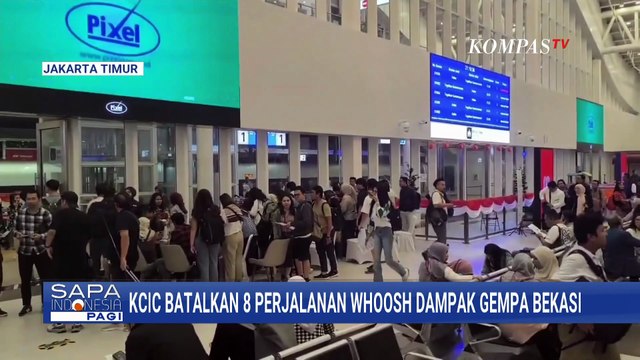 Imbas Gempa Bekasi, KCIC Batalkan 8 Jadwal Kereta Cepat Whoosh dari Stasiun Halim