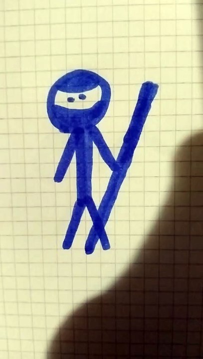 Ninja blu livello 2 disegno