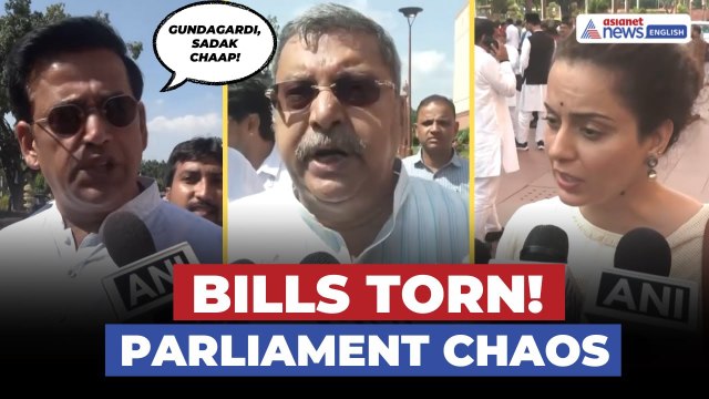 'Gundagardi, Sadak Chaap': NDA Slams Oppn’s Bill-Tearing Act, INDIA Bloc Hits Back