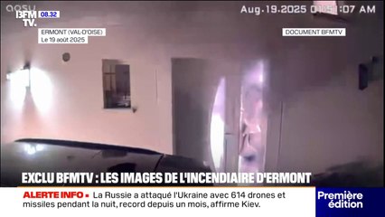 DOCUMENT BFMTV - les images de l’individu ayant incendié la voiture et la maison d’un élu municipal d’Ermont