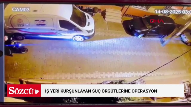 Polis ve Jandarma'dan iş yeri kurşunlayan suç örgütlerine operasyon