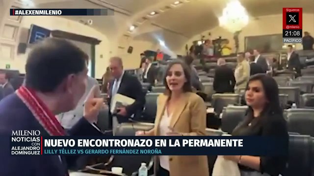 Choque entre Lilly Téllez, Adán Augusto y Noroña en la Comisión Permanente