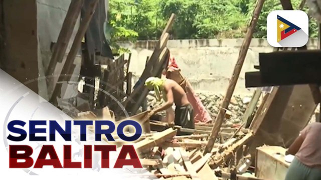 Ilang bahay sa Mandaue City, nasira dahil sa pagragasa ng tubig nang masira ang bahagi ng isang flood control project; DPWH, tiniyak na susuriin at patitibayin pa ang istraktura | ulat ni Jessee Atienza - PTV Cebu