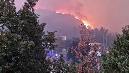 Avance del incendio de Porto en Zamora hacia el Lago de Sanabria