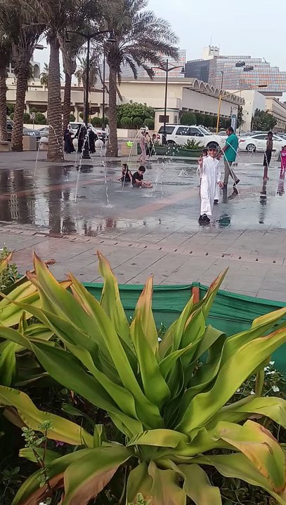 Enjoy children with water