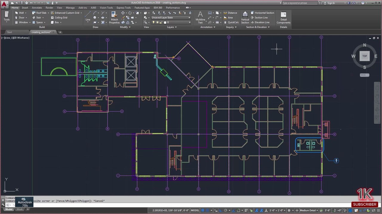 [ Complete ] How To Creating Sections in AutoCAD Architecture | Part-02 ...