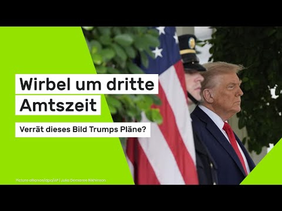 Wirbel um dritte Amtszeit - verrät dieses Bild Trumps Pläne?