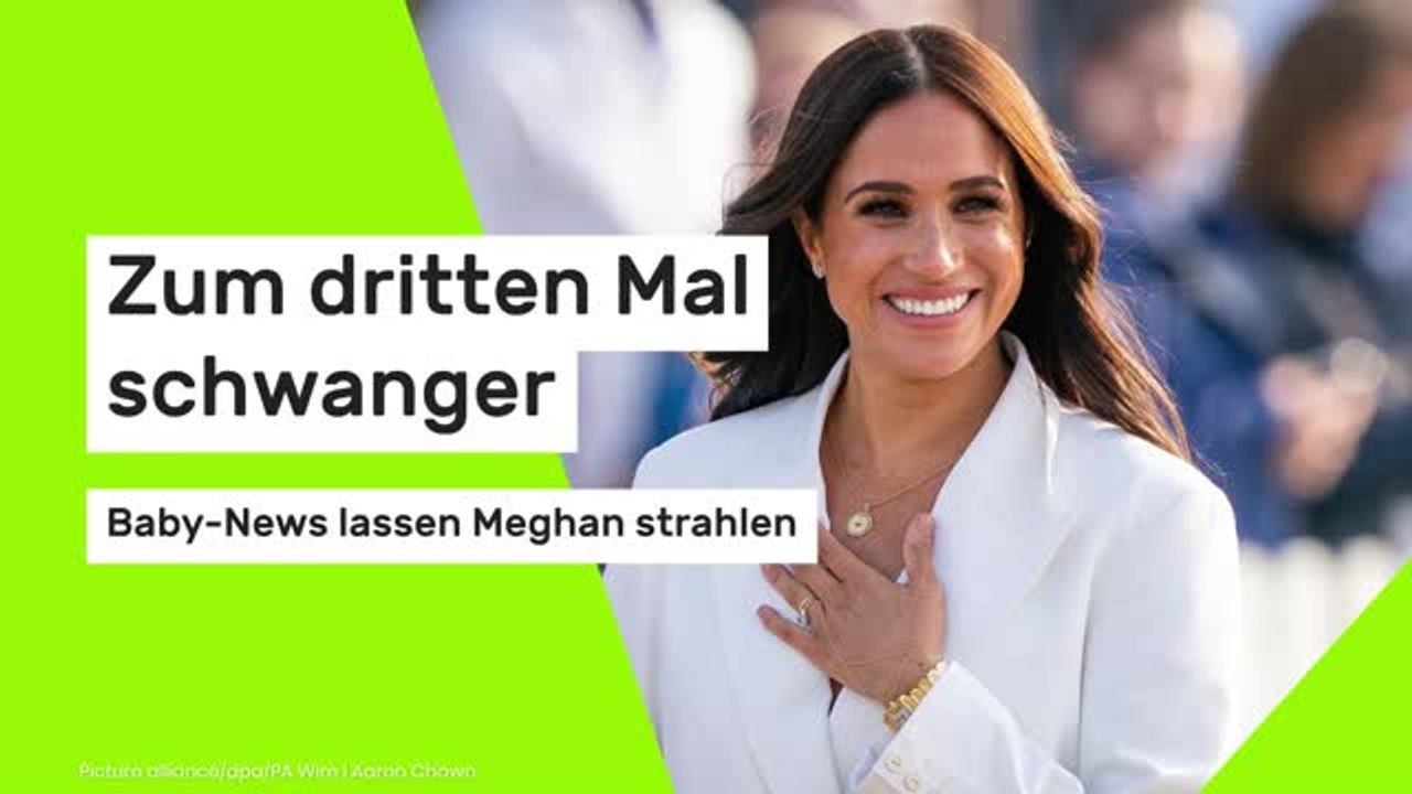 Zum dritten Mal schwanger – Baby-News lassen Meghan strahlen