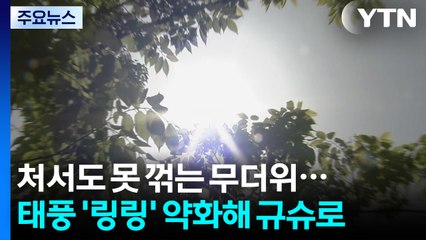 처서도 못 꺾는 무더위...태풍 '링링' 점차 약화해 규슈로 / YTN