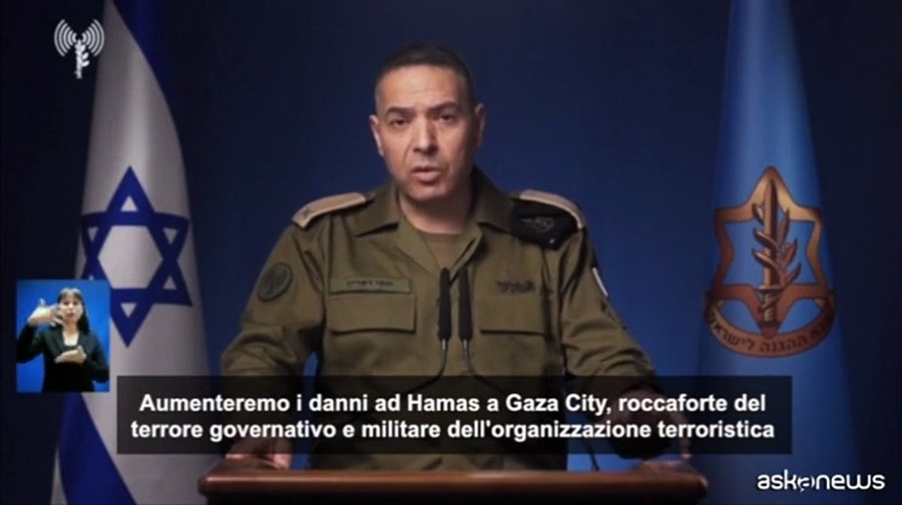M.O., esercito israeliano: al via piano per occupazione Gaza City
