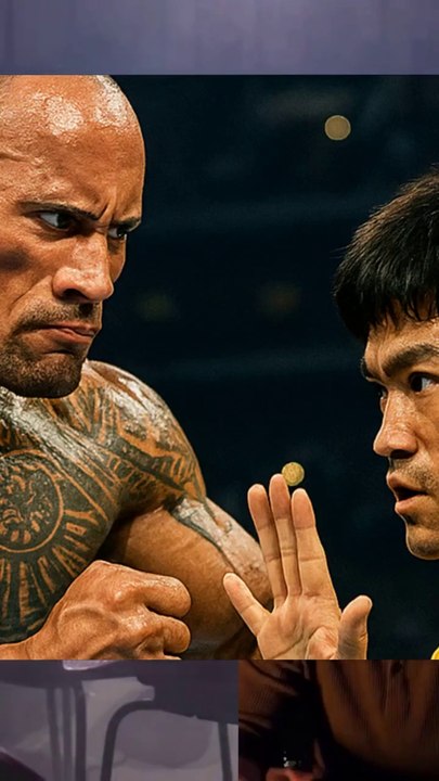 Bruce Lee vs The Rock 💥 Speed vs Power Showdown 🥋🔥