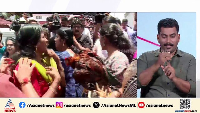 'രാഹുല്‍ മാങ്കൂട്ടത്തില്‍ രാജിവെയ്ക്കണം'; കോഴികളുമായി മഹിളാമോര്‍ച്ച പ്രവര്‍ത്തകരുടെ പ്രതിഷേധം