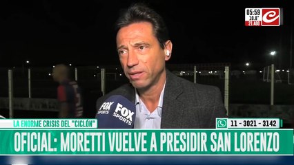 Hinchas furiosos por el regreso de Moretti a la dirigencia de San Lorenzo