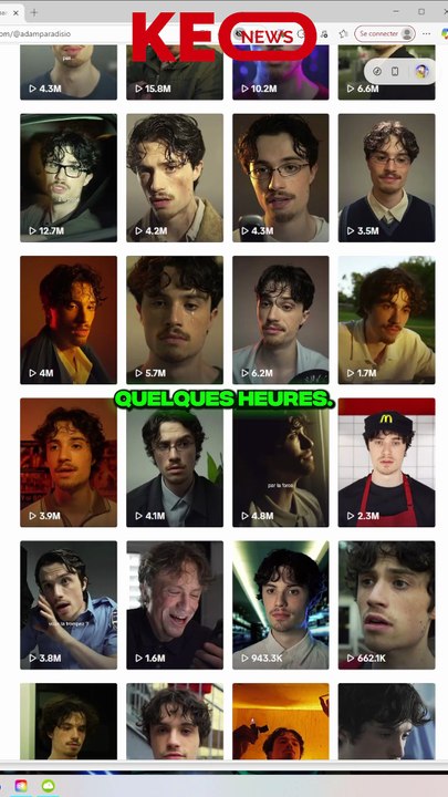 ADAM PARADISIO RETOURNE TIKTOK AVEC SES COURTS METRAGES ? 😱