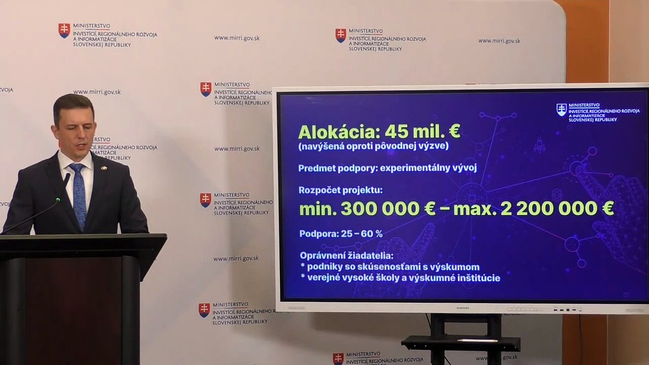 ZÁZNAM: MIRRI vyhlásilo novú výzvu na podporu výskumu v oblasti digitálnej transformácie