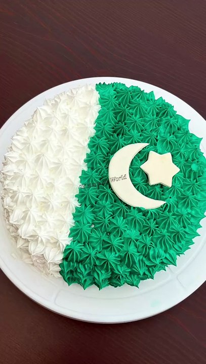 Pakistan Flag cake design