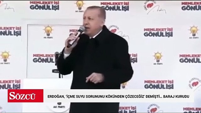 Erdoğan, ‘içme suyu sorununu kökünden çözeceğiz’ demişti… Baraj kurudu
