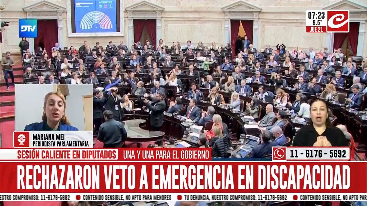 Rechazaron el veto a discapacidad y sostuvieron el freno al aumento de jubilados