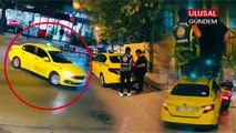 İstanbul'u anne ve çocukların üzerine drift yapan taksici yakalandı!