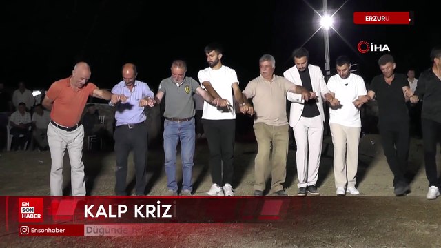 Erzurum'da düğünde halay çekerken kalp krizi geçirdi