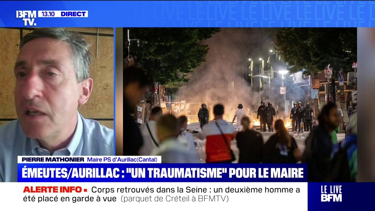 Affrontements à Aurillac: "C'est un traumatisme important", déplore le maire PS de la ville