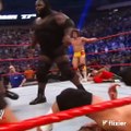 John Cena destroys the strongest man in the world, Mark Henry, in a Real Rumble match.