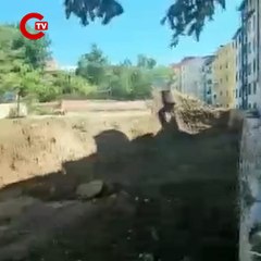 Erzurum'da heyelan meydana geldi: 70 daire tahliye edildi!