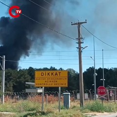 Son Dakika... Kütahya'da Hava Er Eğitim Tugay Komutanlığı'nda yangın!