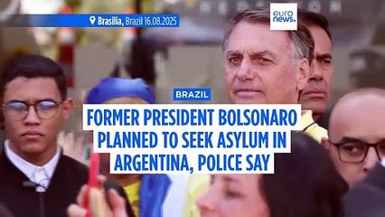 Brazil's former President Bolsonaro planned to seek asylum in Argentina, police say