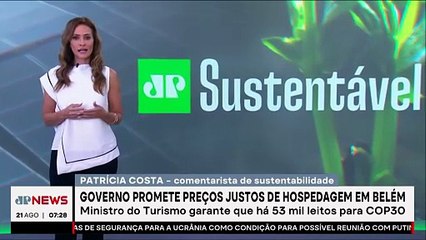 Belém terá 53 mil leitos para a COP30, garante ministro do Turismo | JP SUSTENTÁVEL
