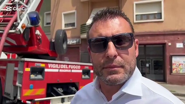Sassari, incendio in un edificio di via Pascoli, il vice sindaco: Situazione sotto controllo