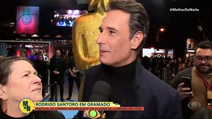 Rodrigo Santoro é homenageado em Gramado pelos 30 anos de carreira | Melhor da Noite