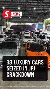 JPJ seizes 38 luxury cars during crackdown on expired road tax and insurance in Butterworth