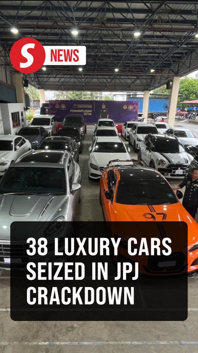 JPJ seizes 38 luxury cars during crackdown on expired road tax and insurance in Butterworth